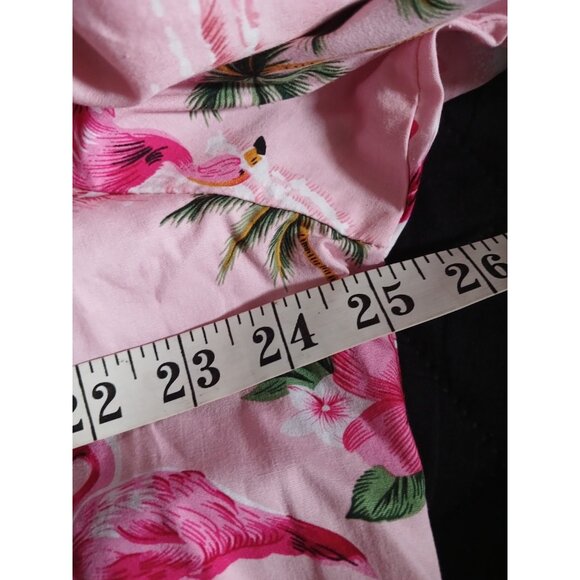 RJC Collab Simmons Hawaiian Pink Flamingos Made USA Hawaii Short Sleeve  XXL - Picture 5 of 7